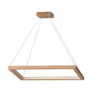 Lampy sufitowe - Spotlight Premium Collection Lampa wisząca Legno prostokątna oprawa z drewna dębowego 1519574 - miniaturka - grafika 1