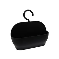 Pojemniki łazienkowe - Organizer prysznicowy CITY duży czarny - miniaturka - grafika 1