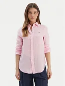 Koszule damskie - Polo Ralph Lauren Koszula 211970730514 Różowy Regular Fit - miniaturka - grafika 1