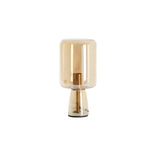 Pomarańczowa lampa stołowa ze szklanym kloszem (wysokość 32 cm) Lotta – Light & Living - Noże stołowe - miniaturka - grafika 1