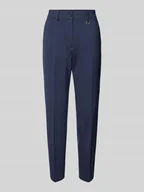 Spodnie damskie - Spodnie do garnituru o kroju slim fit w kant - miniaturka - grafika 1