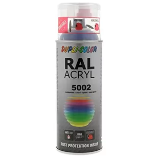 Dupli-Color 880360 spray akrylowy, 400 ml, RAL2 ultramaryna błękit jedwabisty mat - Farby i lakiery w sprayu - miniaturka - grafika 1