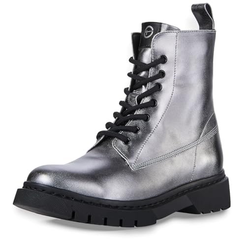 Tamaris Damskie buty 1-25833-41, modne kozaki, Pewter, 41 EU, Pewter, 41 EU
