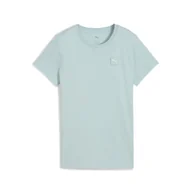 Koszulki i topy damskie - Damska koszulka ESS ELEVATED PUMA Modern Mint Green - miniaturka - grafika 1