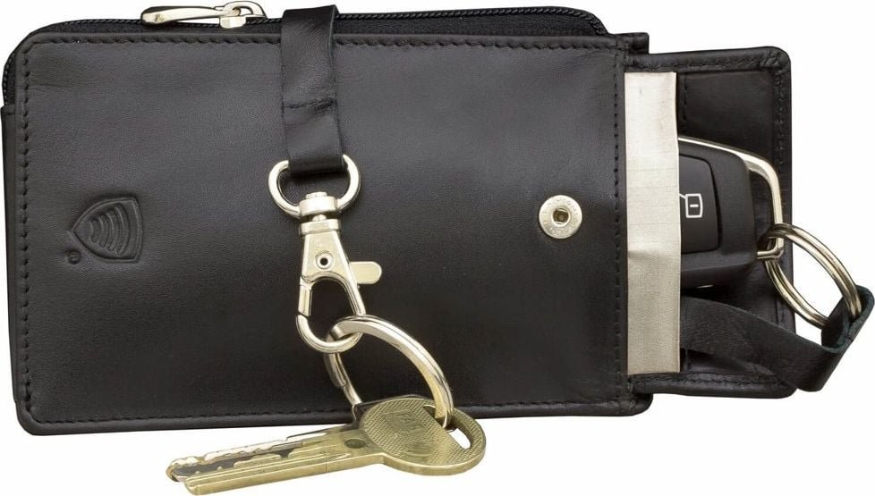 KORUMA Czarne etui na kluczyki typu Keyless antyRFID - Koruma KUK-94PBL Uniwersalny