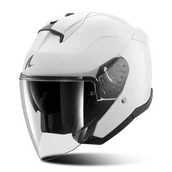 Kaski motocyklowe - Kask Otwarty Shark Skwal Jet Perłowa BielS - miniaturka - grafika 1