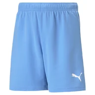 Piłka nożna - Dziecięce Spodenki PUMA TEAMRISE SHORT JR 70494318 – Niebieski - miniaturka - grafika 1