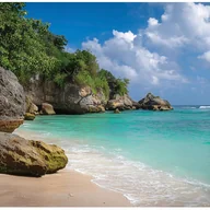 Fototapety - Fototapeta Plaża Morze Wyspa 300x210 cm Tapeta Do Sypialni Salonu Kuchni Na Flizelinie - miniaturka - grafika 1