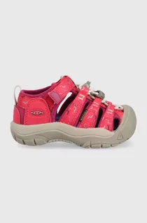 Buty dla dziewczynek - Keen sandały dziecięce Newport H2 kolor różowy - grafika 1