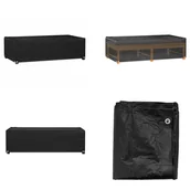 Pokrowce na meble ogrodowe - vidaXL Pokrowiec na meble ogrodowe 8 oczek 125x70x35 cm Prostokątny - Pokrowiec na meble ogrodowe - Pokrowce na meble ogrodowe - Pokrowiec ochronny na meble ogrodowe - Plandeka na meble ogrodowe - miniaturka - grafika 1