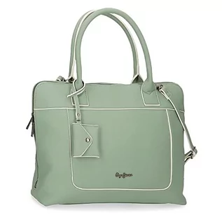 Torebki damskie - Pepe Jeans Jeny Bagaż - damska torba listonoszka, zielona, 38 x 28 x 9 cm, elastyczna torba na laptopa - grafika 1