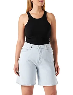 Calvin Klein Denim Bermudy Krótkie Spodenki Damskie, Denim Light, 25W - Spodenki damskie - miniaturka - grafika 1