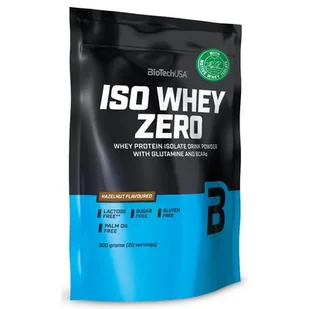 BioTech USA Odżywka białkowa, Iso Whey Zero, orzech, 500 g - Odżywki białkowe - miniaturka - grafika 1