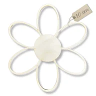 Dekoracje domu - Drewniany Ażurowy Kwiat Dekor Ozdoba Ścienna 10cm - miniaturka - grafika 1