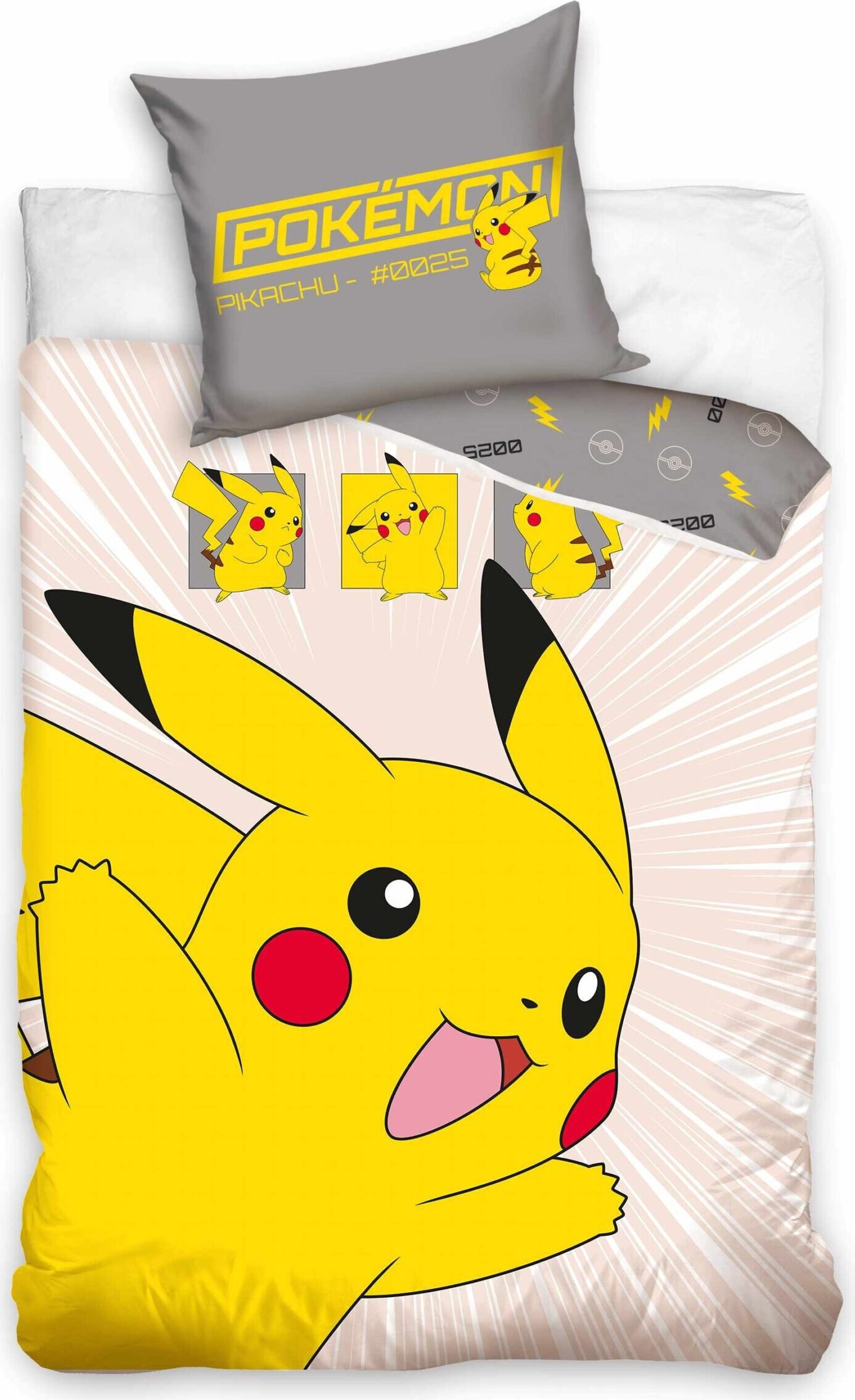 Pościel dziecięca Pokémon Pikachu w akcji