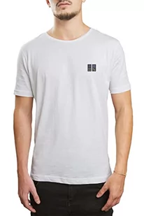 Bonateks Męski T-shirt, TRFSTW103338M, biały, M, biały, M - Koszulki męskie - miniaturka - grafika 1