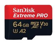 Karty pamięci - SANDISK Extreme Pro SDSQXCY-064G-GN6MA, microSDXC, 64 GB - miniaturka - grafika 1