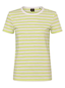 BOSS Orange T-shirt damski Kobiety Bawełna żółty|zielony|biały w paski, M - Koszulki i topy damskie - miniaturka - grafika 1