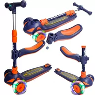 Hulajnogi - Hulajnoga trójkołowa składana balansowa świecąca LED - miniaturka - grafika 1