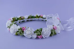 wianek komunijny 53 - Ozdoby do włosów - miniaturka - grafika 1