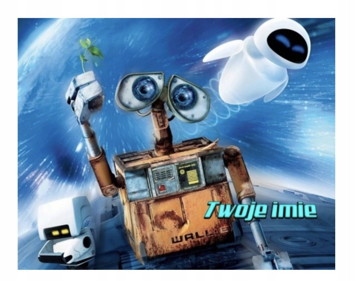 Puzzle WALLE-E WALLE ROBOT BAJKA A3 252 el z Nadrukiem + IMIĘ Pudełko 18