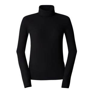 Koszulka The North Face Turtle Neck Slim 0A89C2JK31 - czarna - Koszulki i topy damskie - miniaturka - grafika 1