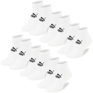 Skarpetki męskie - Puma Skarpety Męskie Zakostki Quarter Zestaw Bawełna Białe 6 par Roz. 43/46 - miniaturka - grafika 1