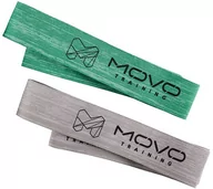 Gumy, taśmy, ekspandery - Zestaw dwóch materiałowych gum Power Band - średni i mocny opór - długie pętle oporowe do ćwiczeń siłowych, mobilizacji stawów i treningu stabilizacyj - miniaturka - grafika 1