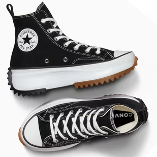 Converse buty damskie trampki czarne wysokie platforma Run Star Hike 166800C 35,5 - Moda i Uroda OUTLET - miniaturka - grafika 1