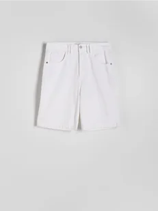 Reserved - Jeansowe szorty loose fit - biały - Spodenki męskie - miniaturka - grafika 1