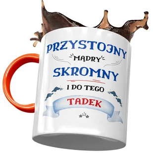 Kubek Pomarańczowy Dla Tadka Tadeusza Kolegi Męża z Nadrukiem ze Zdjęciem + Opakowanie na prezent (wzór 02) - Kubki Kubek Pomarańczowy Dla Tadka Tadeusza Kolegi Męża z Nadrukiem ze Zdjęciem + Opakowanie na prezent (wzór 02) - Kubki - miniaturka - grafika 1