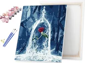 Malowanie po numerach - Malowanie po numerach Wieczna róża Piękna i bestia / beliart - miniaturka - grafika 1