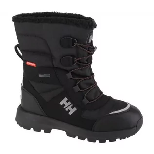 Buty dla dziewczynek - Buty Helly Hansen Silverton Winter Boots Jr 11759-990 czarne - grafika 1