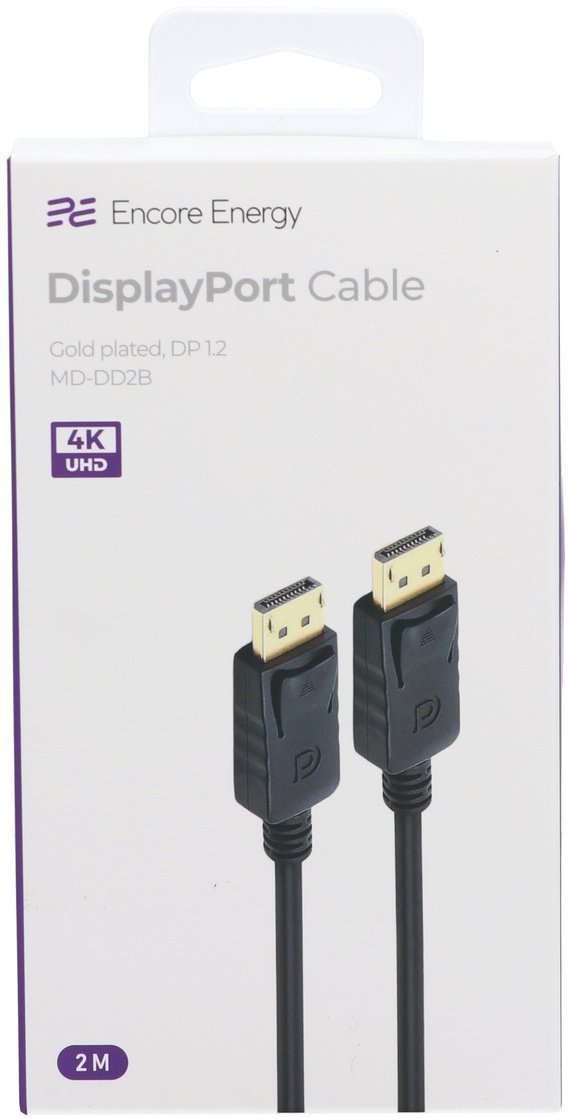 Kabel Encore Energy Encore Energy nowy kabel sygnałowy DisplayPort 2m czarny MD-DD2B