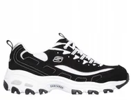 Sneakersy damskie - Buty damskie sneakersy Skechers D'lites 11930-BKW Na Platformie - miniaturka - grafika 1