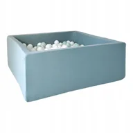 Suche baseny - Suchy basen z piłeczkami 400szt kwadrat brudna mięta - DOWOLNY MIX - miniaturka - grafika 1