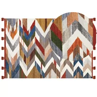Dywany - Dywan wełniany kilim 160 x 230 cm wielokolorowy KANAKERAVAN - miniaturka - grafika 1