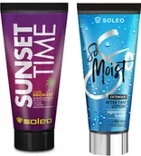Balsamy i kremy do opalania - Soleo Sunset Time + So Moist Po Opalaniu Gratis - miniaturka - grafika 1