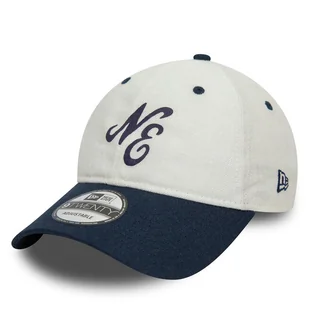 Czapka z daszkiem New Era Linen Script 920 Ne 60503546 Écru - Czapki męskie - miniaturka - grafika 1