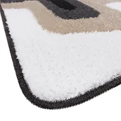 Dywaniki łazienkowe - Zestaw 3 Dywaników Mata łazienkowa Dywanik Przyłóżkowy Gładkie Włosy Miękki Absorbent Antypoślizgowy Zmywalny Szary - miniaturka - grafika 1