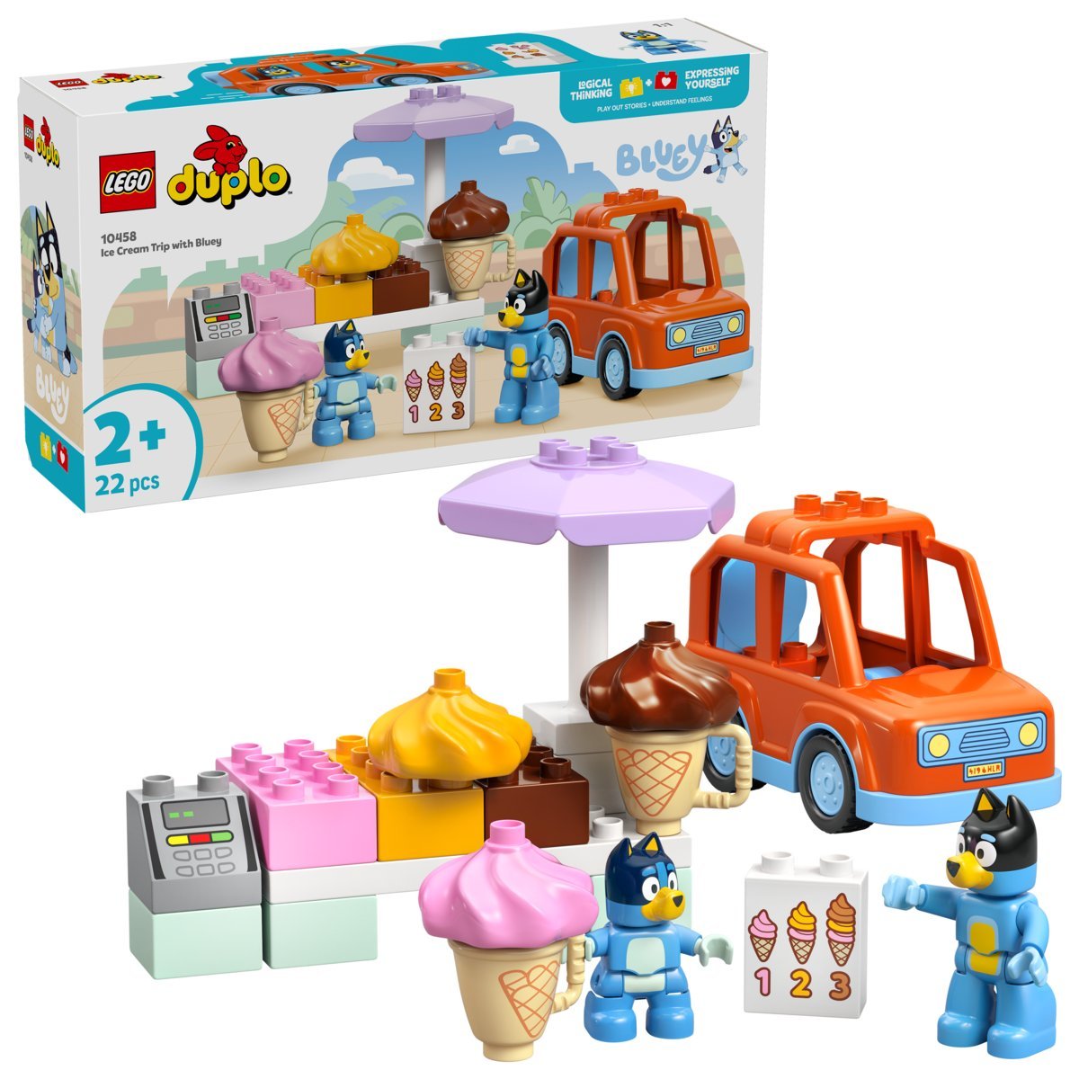 LEGO DUPLO® Blue, klocki, Wyprawa po lody z Blue, 10458