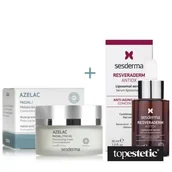 Zestawy kosmetyków damskich - Sesderma Azelac + Resveraderm Liposomal Serum ZESTAW Krem nawilżający do twarzy 50 ml + Serum liposomowe 30 ml - miniaturka - grafika 1