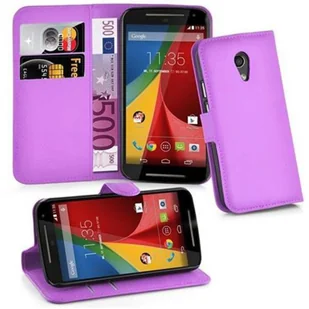 Etui Cadorabo do Motorola MOTO G2 Etui ochronne w kolorze fioletowym Etui na telefon komórkowy Etui z zamknięciem magnetycznym - Etui i futerały do telefonów - miniaturka - grafika 1