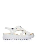 Sandały damskie - Rieker Sandały CEO-V44Y5-80 Biały - miniaturka - grafika 1