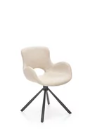 Krzesła - Krzesło tapicerowane beżowe K475 na czarnej nodze - miniaturka - grafika 1