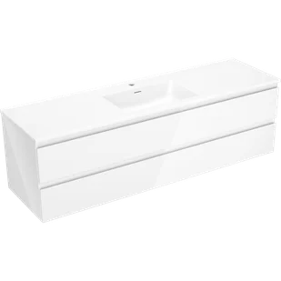 Mexen Orio szafka łazienkowa 160 cm z umywalką Otis, 2 szuflady, biała połysk - 91A10-16047-2-BFF00-W18M00 - Szafki łazienkowe - miniaturka - grafika 1