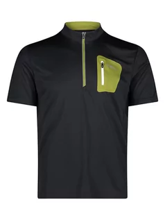 Koszulki sportowe męskie - CMP Koszulka kolarska w kolorze czarnym - grafika 1