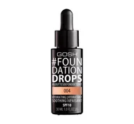 Podkłady do twarzy - Gosh Fundation Drops Podkład wygładzająco-nawilżaający nr 004 Natural 30ml - miniaturka - grafika 1