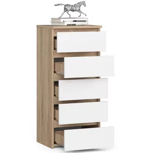 KOMODA CL5 DĄB SONOMA / BIAŁA - Komody - miniaturka - grafika 2