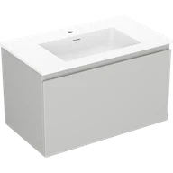 Szafki łazienkowe - Mexen Orio szafka łazienkowa 80 cm z umywalką Otis, 1 szuflada, szara mat/biała mat - 91A10-08047-1-BF62-W18M01 - miniaturka - grafika 1